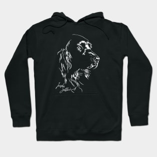 Funny Proud Irish Setter hunting dog portrait Hoodie